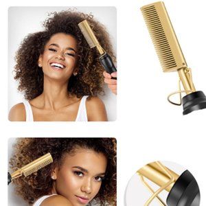 💥Electric Straight Hair Hot Comb Dry Wet Dual Purpose 💥NWT